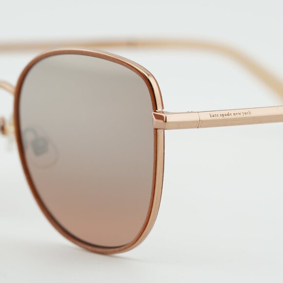 Kate Spade MARYAM/G/S 0AU2 G4 Sunglasses Gold Butterfly Frame, Brown Lenses